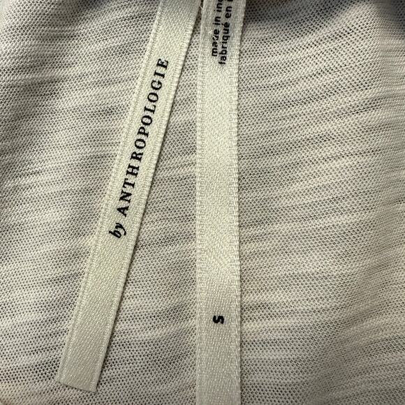 By Anthropologie Ivory Ruffle One Shoulder Asymmetrical Top Size S - Picture 3 of 7